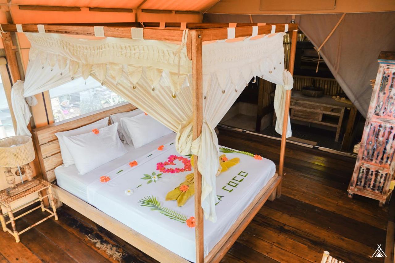La Cocoteraie Ecolodge - Luxury Glamping Tents Gili Trawangan Bagian luar foto